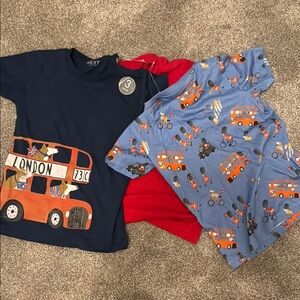 Next Kids Short Sleeve Tees - Navy, Red, Blue
